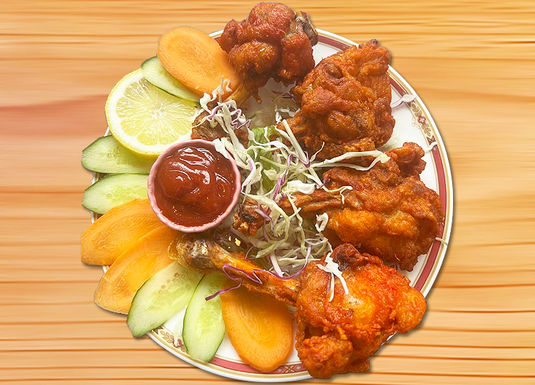 ガンダァーラ常滑店 揚げ物 骨付きインドチキン唐揚げ