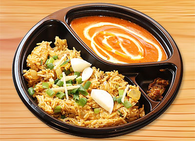 ガンダァーラ常滑店 スパイシーライスとバターチキンカレー弁当