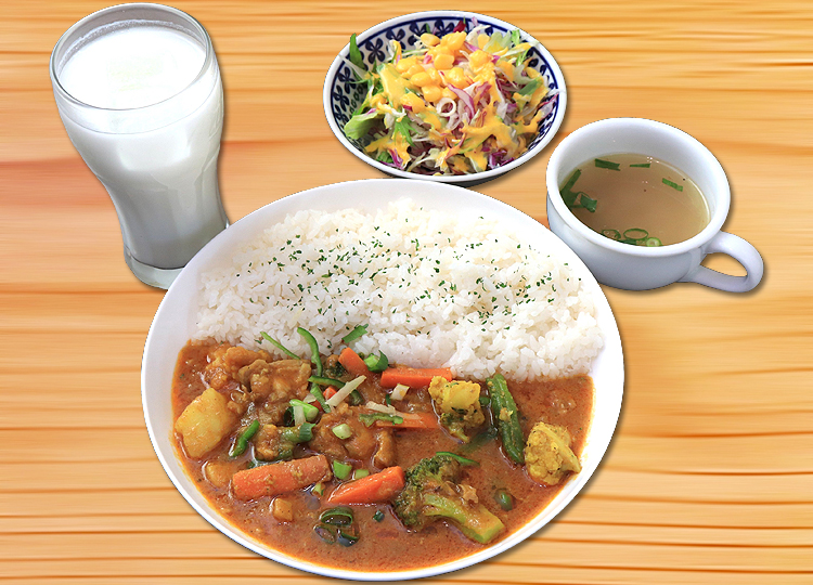 常滑 ディナー ベジタブルチキンカレーセット